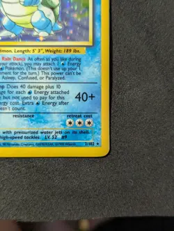 Pokemon TCG Base Set Blastoise Holo 2/102 - Image 4