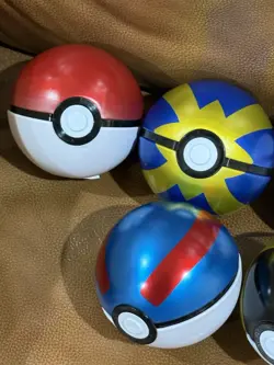 Empty Pokemon TCG Collector Poke Ball Tin Lot Of 7 - C23 - Image 2