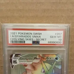 Pokemon Gyarados VMAX 207/203 PSA 10 Secret Rare Holo Evolving Skies - Image 3