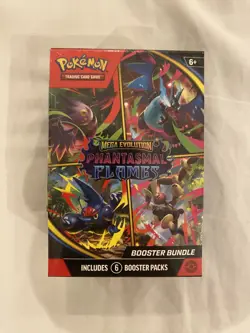 Pokemon TCG: Mega Evolution-Phantasmal Flames Booster Bundle PKC (6 Packs) - Image 1