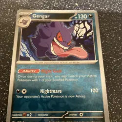 Pokemon - Scarlet & Violet - Paldean Fates - Gengar Reverse Holo - 057/091 - Image 2