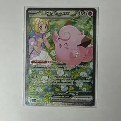 Pokemon TCG Lillie's Clefairy EX Journey Together SIR 184/159 NM Condition - Image 5