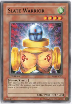 Yugioh - Slate Warrior SD8-EN005 1st Edition - Structure Deck: Lord of the Storm - Image 1