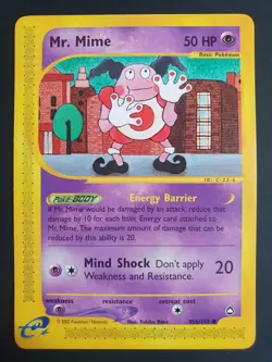 Mr. Mime 95b/147 - Aquapolis Set - Pokemon Ereader Card - Near Mint Condition - Image 1