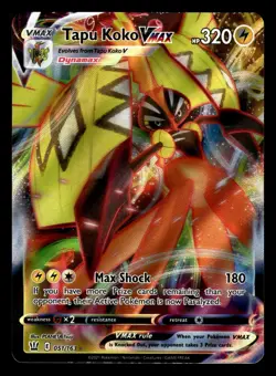 Tapu Koko VMAX 051/163 Ultra Rare Battle Styles Pokemon Card - Image 1