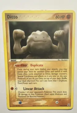Pokemon Ditto (Geodude) Delta Species Regular Common Card 62/113 Basic 60 HP - Image 1
