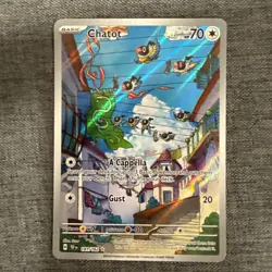 Chatot 181/162 Pokemon TCG Temporal Forces Illustration Rare Foil Card Near Mint - Image 1