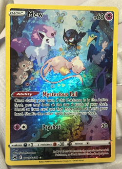 Mew GG10/GG70 Crown Zenith: Galarian Gallery Holo Pokemon Card Near Mint - Image 1