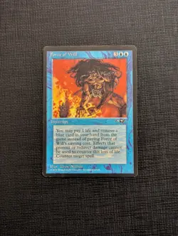 MTG MAGIC THE GATHERING FORCE OF WILL NON SIGNED ORIGINAL ALLIANCES - Image 1