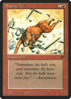 Raging Bull 1x MtG ENGLISH Legends LEG SP/NM - Image 1