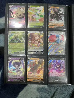 Pokemon Card Binder W 126 Cards. V’s And EX’s. Some Japanese Cards - Image 5