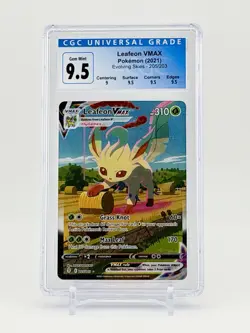 Pokemon Evolving Skies Leafeon VMAX 205/203 Alt Art 2021 - CGC 9.5 - Image 1