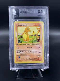 POKEMON BASE SET 1ST EDITION CHARMANDER THICK STAMP BGS 8.5 🔥🔥🔥 Kanto Starter - Image 1