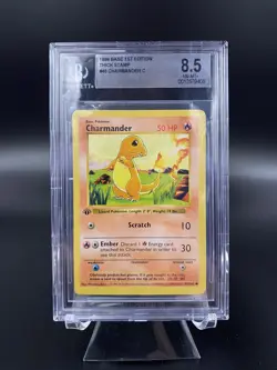 POKEMON BASE SET 1ST EDITION CHARMANDER THICK STAMP BGS 8.5 🔥🔥🔥 Kanto Starter - Image 2