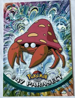 2000 Pokemon PARASECT #47 [Non-Holo] Topps Blue Logo 1st Ed TV Animation NM-MT - Image 1