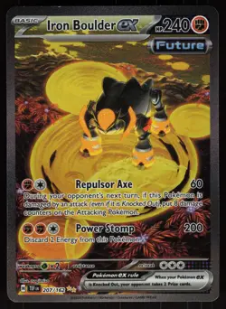 Iron Boulder ex 207/162 Special Illustration Rare Temporal Forces Pokemon - Image 1