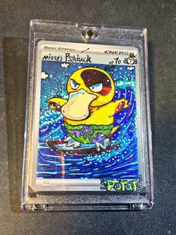 Pokemon TCG Misty's Psyduck Destined Rivals 193/182 Hand Draw DIY HOLO ENERGY 🌀 - Image 1