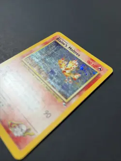 Pokemon TCG Blaine's Moltres Gym Heroes 1/132 Unlimited Edition Holo Rare - Image 3
