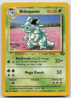 Pokemon Card Nidoqueen (23) Rare Jungle 23/64 - Image 1