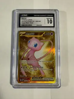 Pokemon 151 Mew EX 205/165 CGC 10 GEM MINT Gold SOLID Metal Full Art Ultra Rare - Image 1