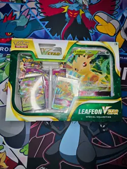 Pokemon TCG Leafeon VStar Special Collection Box Sword & Shield FACTORY SEALED - Image 3