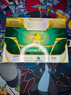 Pokemon TCG Leafeon VStar Special Collection Box Sword & Shield FACTORY SEALED - Image 4