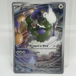 Pokemon Tornadus 210 Sv: Scarlet & Violet White Flare ETB Promo Holo - Image 1