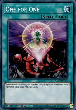 One For One - Secret Rare 1st Edition RA03-EN056 - NM - YuGiOh - Image 1