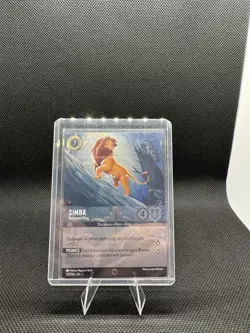 Disney Lorcana TCG Simba Returned King Enchanted 215/204 The First Chapter Holo - Image 1