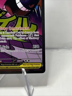 Pokemon TCG Mega Gengar EX Full Art Holo Card 269/217 Psychic 350 HP - Image 4