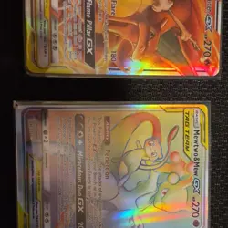 Pokemon GX Tag Team Full Art Holo Card Lot - Mewtwo, Mew, Charizard (6) - Image 3