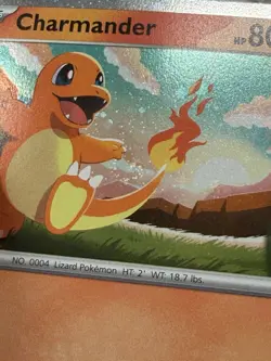 Charmander ASC 020/217 Cosmos Holo Promo SWIRL Ascended Hero’s Pokemon Card - Image 2