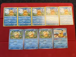9x Psyduck Lot #028 #054 #45/182 Pokemon Cards Collection Set TCG - Image 1