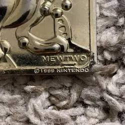 Pokemon 23K Gold Plated Trading Card Mewtwo 1999 Burger King - Image 4