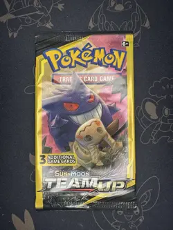 Rare Pokemon Team Up 3 Card Factory Sealed Booster Pack HEAVY 7.72g - Image 2