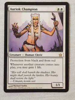 NM Auriok Champion Fifth Dawn Mtg Magic the Gathering - Image 1