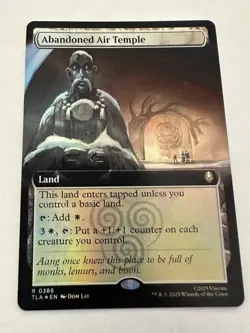 1x Abandoned Air Temple, Extended Art Foil, Magic the Gathering MTG NM - Image 1