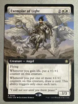 MTG / Exemplar of Light / FDN / #445 / Regular (Extended Art) / Rare / NM - Image 1