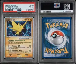 2005 POKEMON BLACK STAR PROMOS #033 ZAPDOS EX-HOLO PSA 4 - Image 1