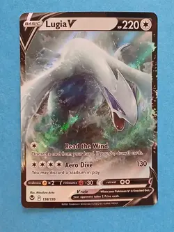Pokemon Sword & Shield Silver Tempest Lugia V 138/195 Rare - Image 1