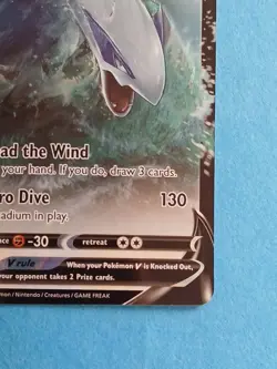 Pokemon Sword & Shield Silver Tempest Lugia V 138/195 Rare - Image 4