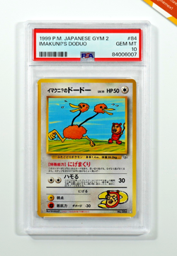 Pokemon PSA 10 ImakuniU's Doduo #84 Gym 2 1999 Japanese - Image 1