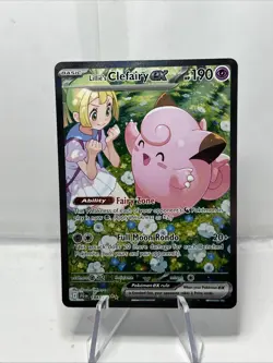 Pokemon TCG Holo Rare SIR Lillie’s Clefairy ex 184/159 Pokemon Journey Together - Image 1