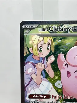 Pokemon TCG Holo Rare SIR Lillie’s Clefairy ex 184/159 Pokemon Journey Together - Image 2