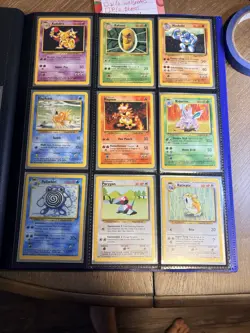 Pokemon TCG Base Set 9 card lot Uncommons Cards shown will be the ones you get - Image 1