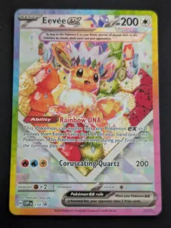 Eevee Ex SVP 174 Black Star Promo Prismatic Evolutions UPC Pokemon TCG LP - Image 1