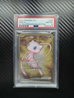 2023 POKEMON 151 ULTRA-PREMIUM COLLECTION #205 MEW EX PSA 10 METAL - Image 1