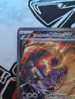 Pokemon TCG Team Rocket’s Moltres Ex 229/182 SIR Stamped Promo (Destined Rivals) - Image 3