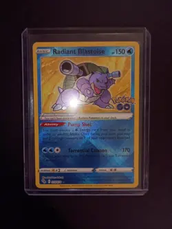 Radiant Blastoise 018/078 Pokemon GO Holo - Image 2