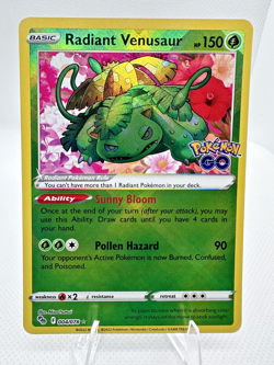 Radiant Venusaur 004/078 Pokemon GO Holo - Image 1
